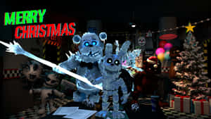 F N A F_ Christmas_ Celebration Wallpaper