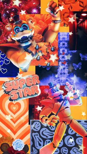 F N A F_ Superstar_ Aesthetic_ Collage.jpg Wallpaper