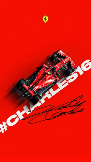 F1 Charles Leclerc Ferrari Iphone Wallpaper
