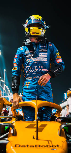 F1 Norris 2021 Saudi Arabian Gp Iphone Wallpaper