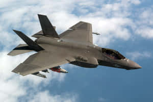 F35 Jet In Flight Wallpaper