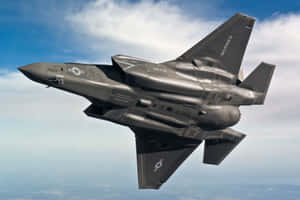 F35 Jet In Flight Wallpaper