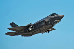 F35 Jet In Flight Wallpaper