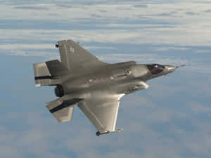 F35 Jet In Flight Wallpaper