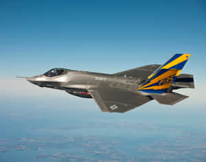 F35 Jet In Flight Wallpaper