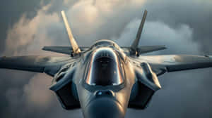 F35 Lightning I I In Flight Wallpaper