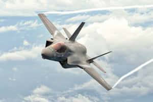 F35 Lightning I I In Flight Wallpaper