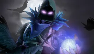 Face Off Against The Raven In Fortnite Wallpaper