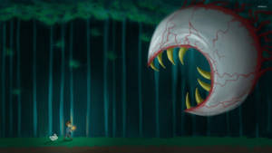 Face The Eye Of Cthulhu To Find Epic Treasures In Terraria Wallpaper