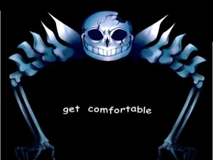 Face Your Fears With The Cool Sans Fan Art Wallpaper