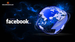 Facebook Globe Black Desktop Wallpaper