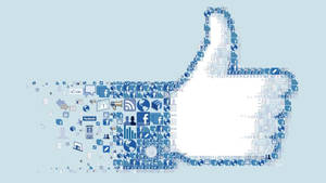 Facebook Like Icon Widescreen Wallpaper