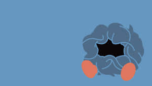 Faceless Blue Tangela Vector Art Wallpaper