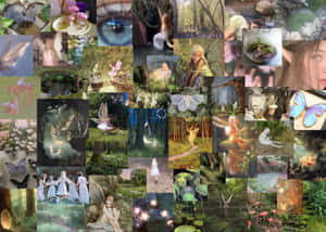 Fairy Grunge Aesthetic Collage.jpg Wallpaper