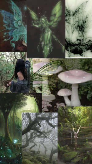 Fairy Grunge Aesthetic Collage.jpg Wallpaper