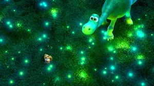 Fairy Lights Aesthetic Dino Wallpaper