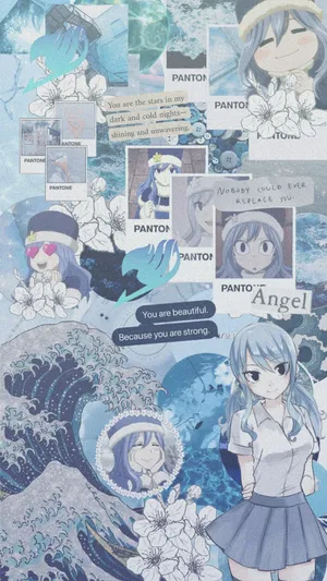 Fairy Tail Aesthetic Juvia Lockser Collage Wallpaper