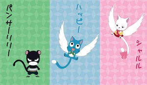 Fairy Tail Exceed Trio Wallpaper