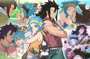 Fairy Tail Gajeeland Levy Moments Wallpaper