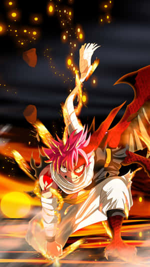 Fairy Tail Iphone Natsu Dragneel Angry Face Wallpaper