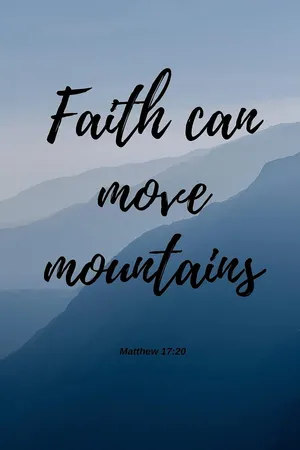 Faith Can Move Mountains Bible Verse Wallpaper