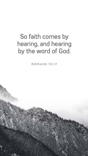 Faith Comes By Hearing Romans1017 Wallpaper