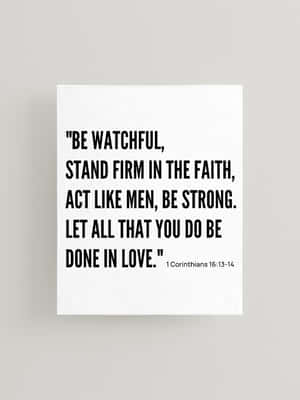 Faith Inspired Canvas Art1 Corinthians16 Wallpaper
