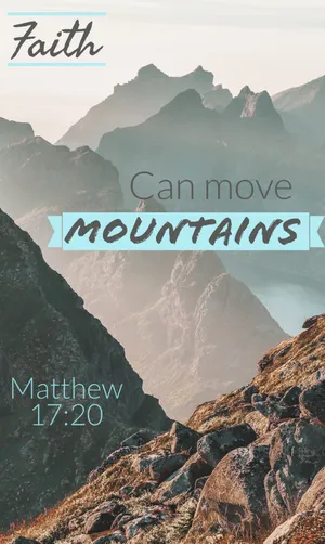 Faith Moves Mountains Bible Verse Wallpaper