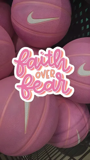 Faith Over Fear Basketball Wallpaper