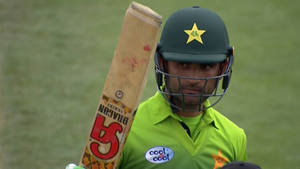 Fakhar Zaman Bat Glare Wallpaper