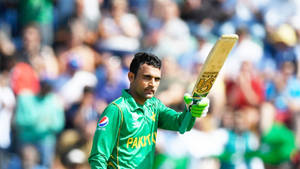 Fakhar Zaman Cricket Bat Wallpaper