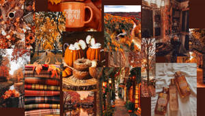 Fall Aesthetic Collage Wallpaper