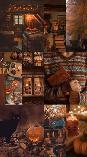 Fall Collage With Gloomy Aesthetic Wallpaper