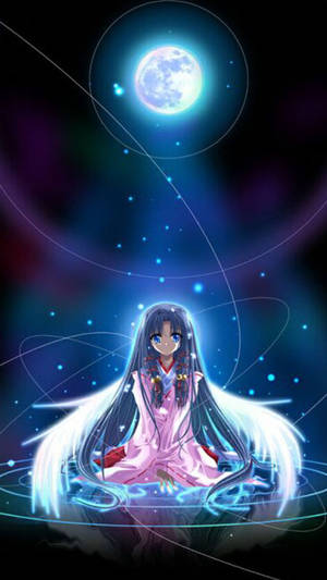 Fallen Angel In Cute Galaxy Wallpaper