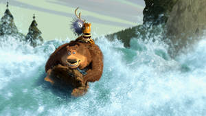 Falling Boog And Friends Open Season Wallpaper