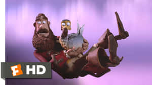 Falling Captain Pirate From The Pirates Band Of Misfits Animation Film Wallpaper