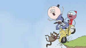 Falling Regular Show Wallpaper