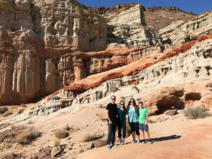 Family At Red Rock Canyon Wallpaper