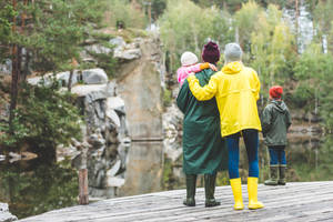 Family At Tourist Attraction Site Wallpaper