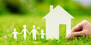 Family Day Paper Cutout Concept Wallpaper