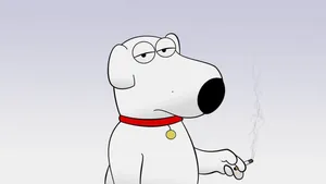 Family Guy Brian With Cigarette Wallpaper