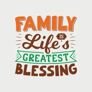 Family Life Greatest Blessing Quote Wallpaper