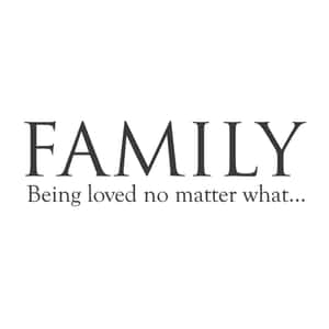 Family Loved No Matter What Quote Wallpaper