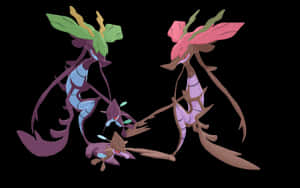 Family Of Skrelp And Dragalge Wallpaper