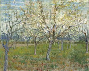 Famous Painting “almond Blossoms” By Vincent Van Gogh Wallpaper