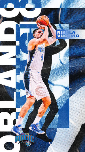 Fan Art Nikola Vucevic Orlando Magic Powerful Center Wallpaper