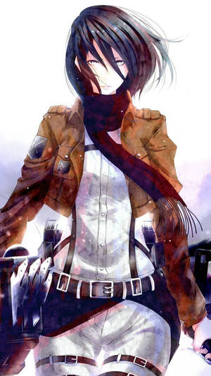 Fanart Mikasa Attack On Titan Iphone Wallpaper