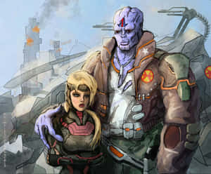 Fanart Of Exosquad Characters Wallpaper