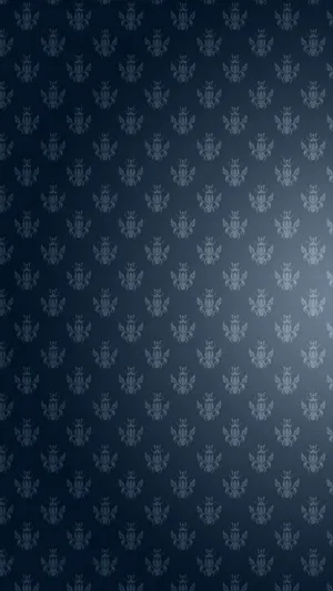 Fancy Blue Fleur De Lis Phone Wallpaper