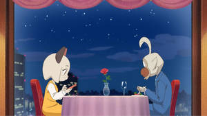 Fancy Dinner Odd Taxi Wallpaper